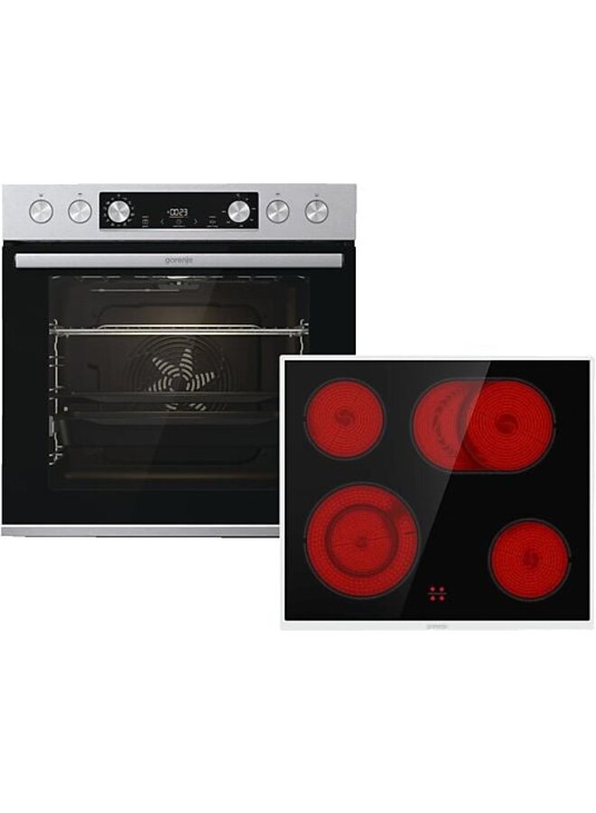 Steelset 4 | Inbouw oven set | Inbouw fornuis
