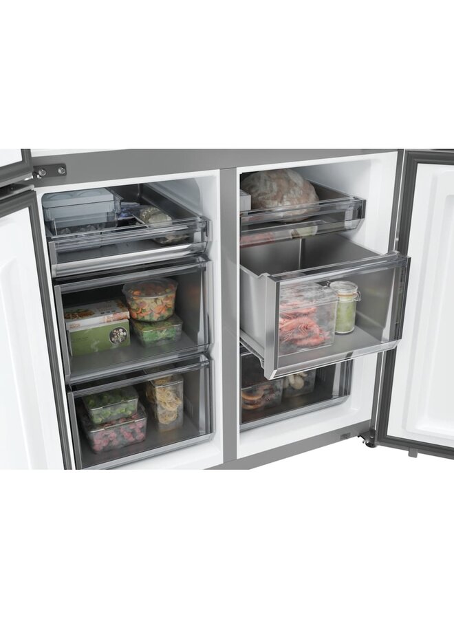 Haier HCR79F19CNMD | Amerikaanse koelkast | 4 deurs | Zwart