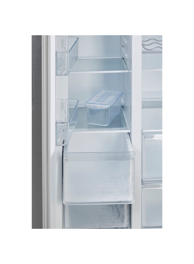 Hisense RS677N4BIE | Amerikaanse koelkast | RVS