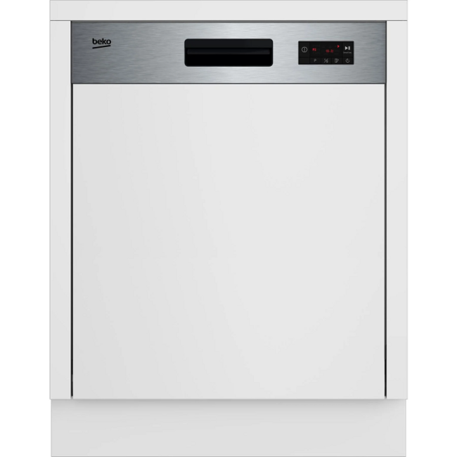 Beko BDSN15430X | Half geintegreerde vaatwasser | RVS | AutoDeur