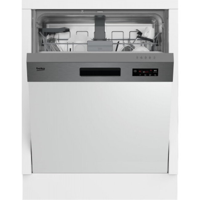 Beko BDSN15430X | Half geintegreerde vaatwasser | RVS | AutoDeur