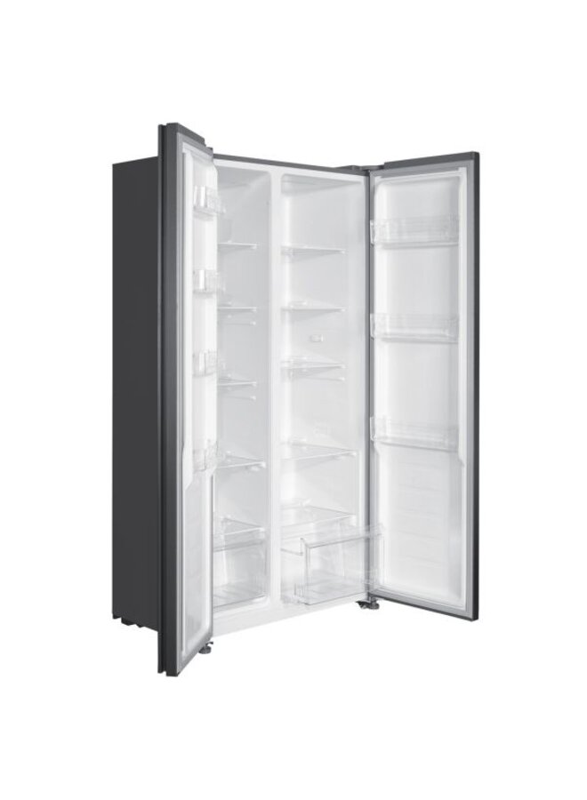 Wiggo WR-SBS18E(X) | Amerikaanse Koelkast | RVS