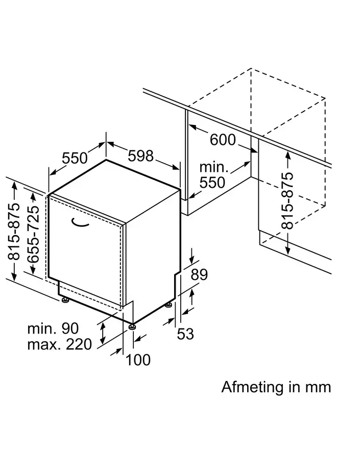 Siemens SN65ZX07CE | Inbouw vaatwasser | Zeolith