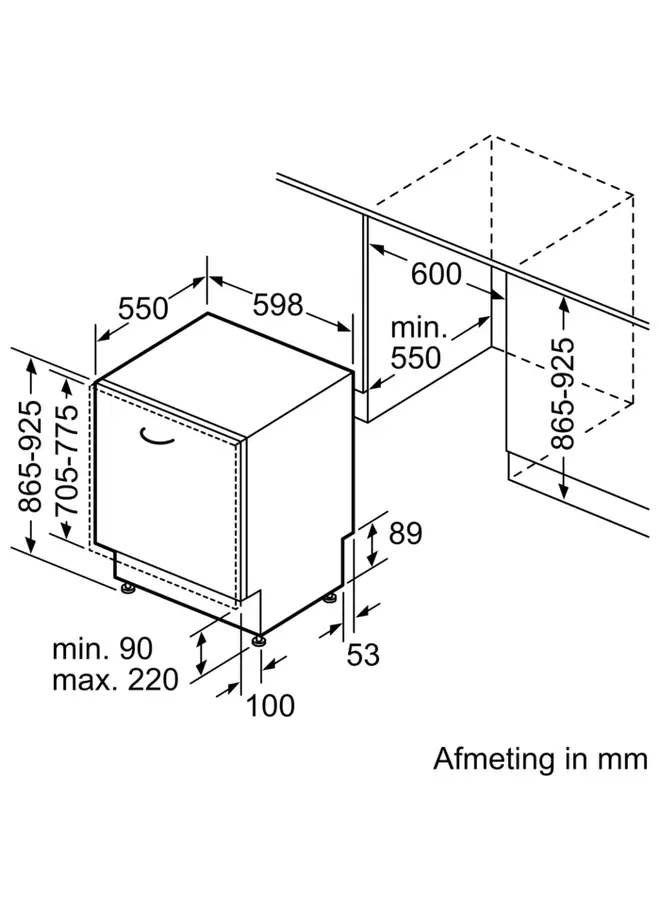 Siemens SX87TX02CE | Inbouw vaatwasser | XXL | Zeolith