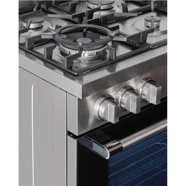 Beko BFC918GMXNL - 90 cm Gasfornuis - RVS/Zwart