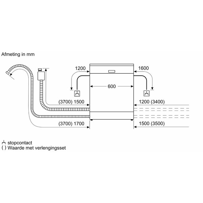 Bosch SMS2ITW12E | Vrijstaande vaatwasser | 60 cm