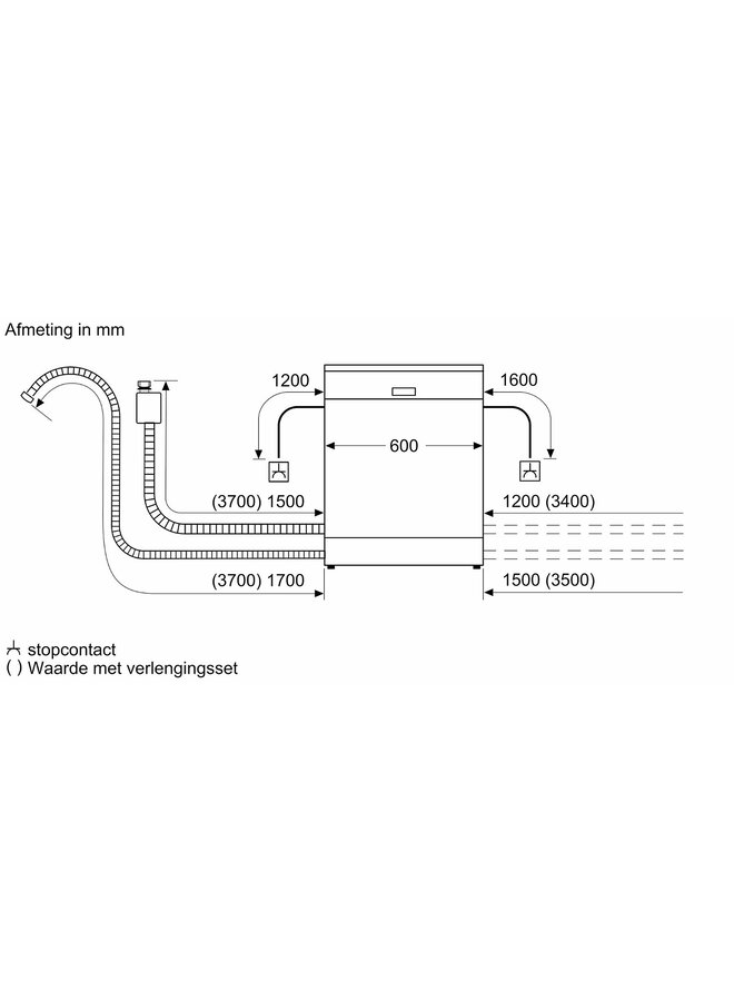 Bosch SMS2ITW12E | Vrijstaande vaatwasser | 60 cm