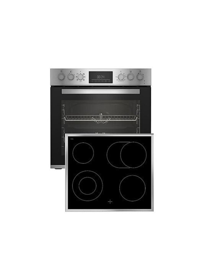 Beko BBUM12322X | Inbouw oven set | Inbouw fornuis | RVS