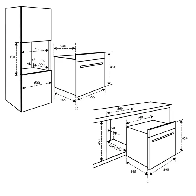 Inventum IMC4535GT | Inbouw oven magnetron | 45 cm
