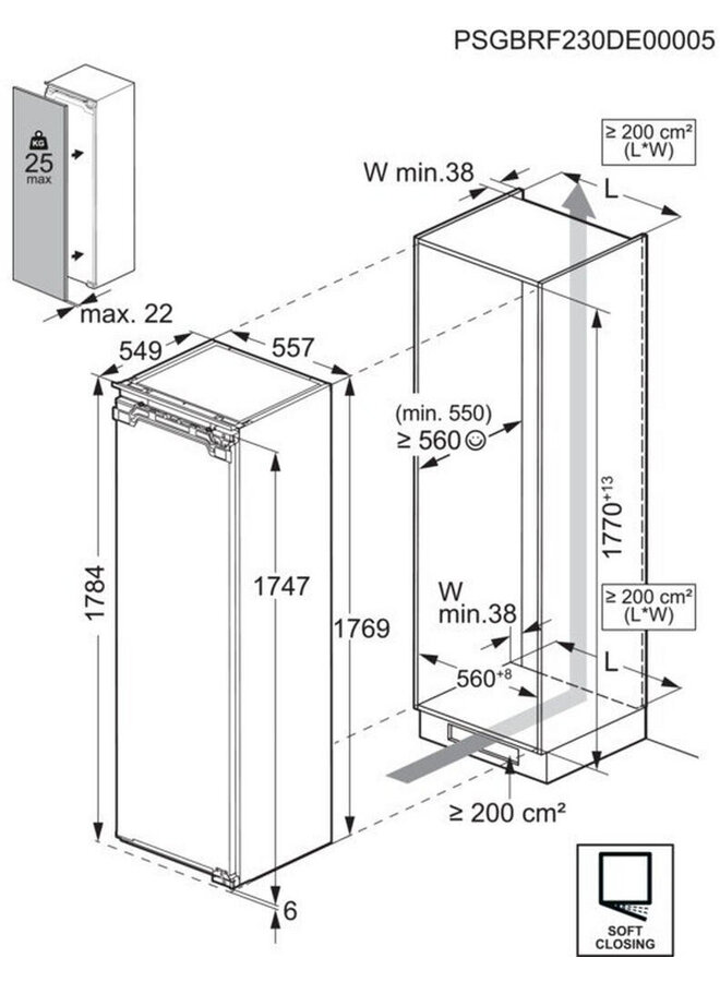 AEG NAB7N181EC | Inbouw vriezer | NoFrost | 178 cm