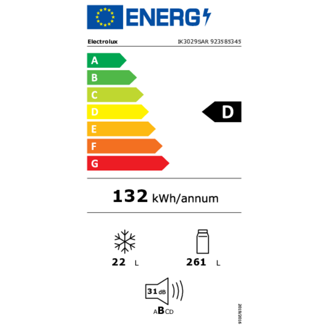 Electrolux ( AEG )  IK3029SAR | Inbouw koelkast | 178 cm