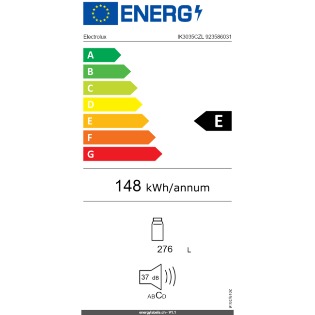 Electrolux ( AEG ) Electrolux IK3035CZL | Inbouw koelkast | 178 cm