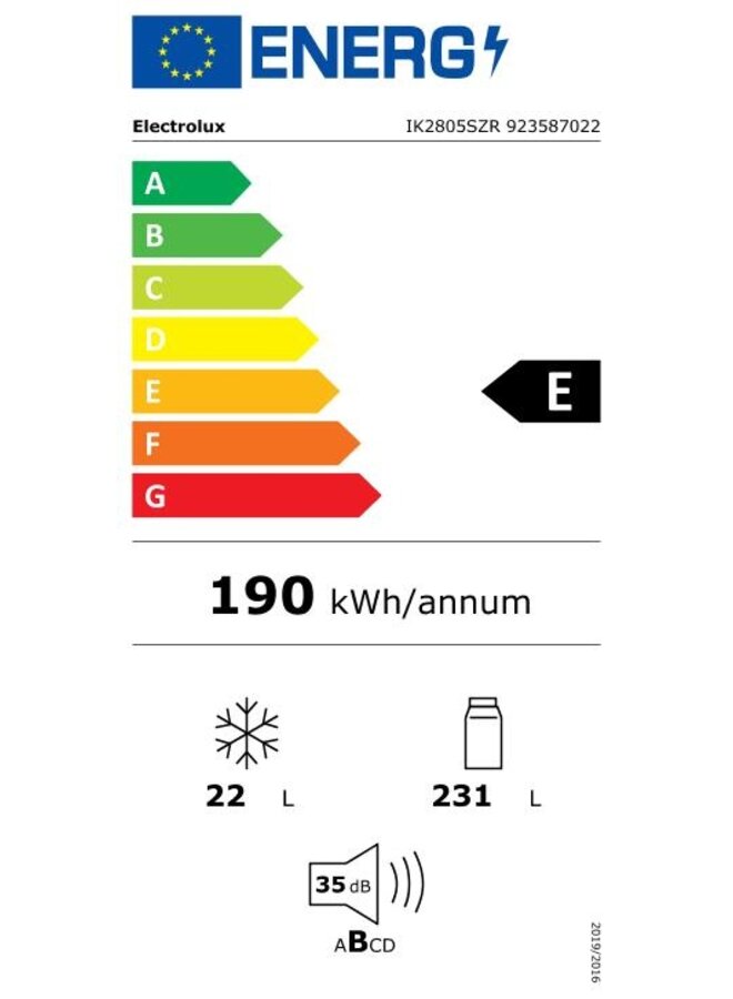 Electrolux ( AEG ) IK2805SZR | Inbouw koelkast | 178 cm