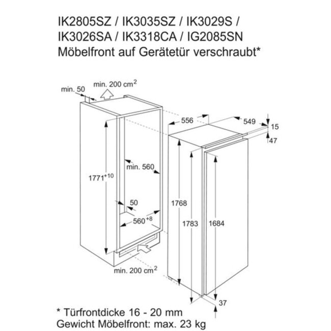 Electrolux ( AEG ) Electrolux  ( AEG ) IK2805SZR | Inbouw koelkast | 178 cm