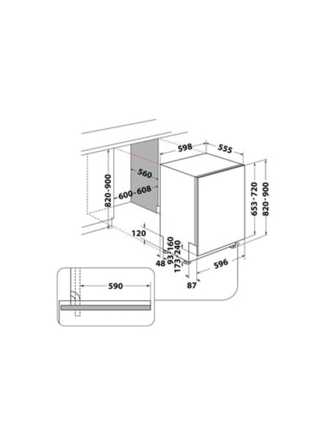 Bauknecht BKSV1 IAN | Inbouw vaatwasser | A label