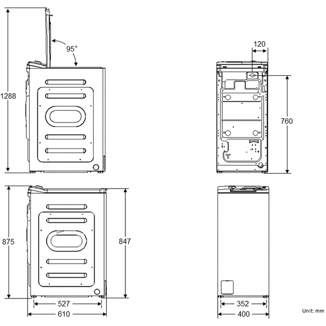 Koenic KWM 8212 A INV | Bovenlader | 8 kg | A Label