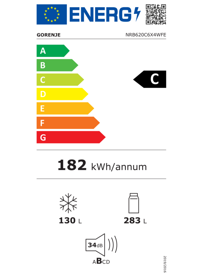 Gorenje NRB620C6X4WFE | Koelvriescombinatie | 203 cm