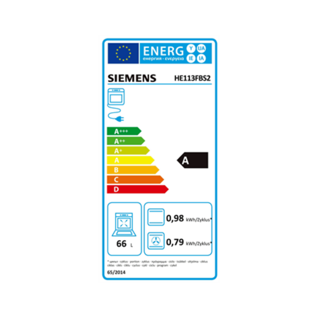 Siemens EQ110KA1Z | Inbouw oven set | Inbouw fornuis | RVS