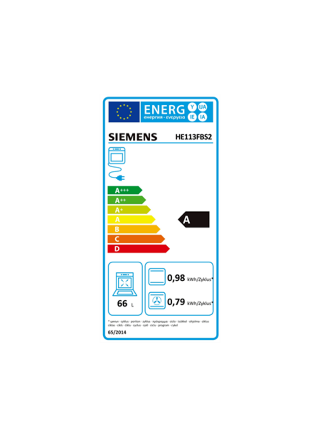 Siemens EQ110KA1Z | Inbouw oven set | Inbouw fornuis | RVS