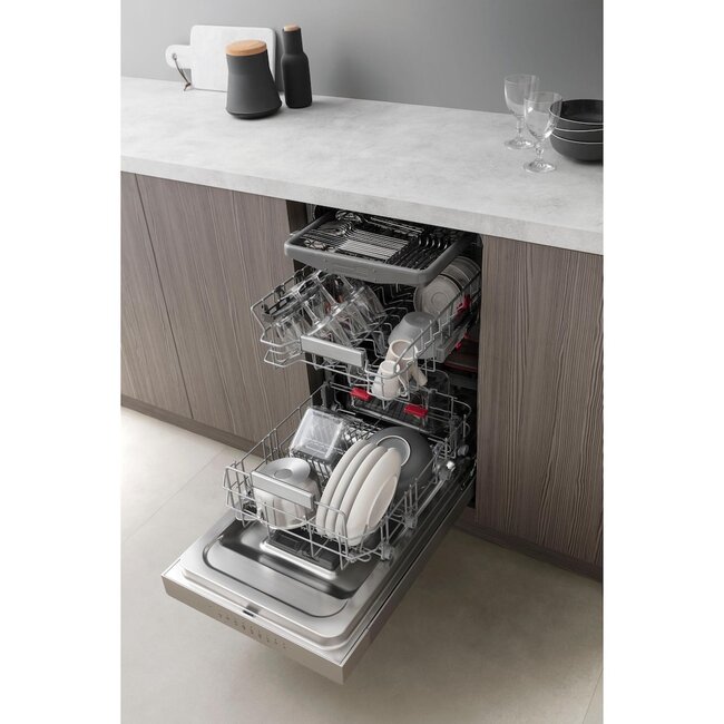 Bauknecht BSUO 3O23 PF X  | Onderbouw vaatwasser | 45 cm | RVS