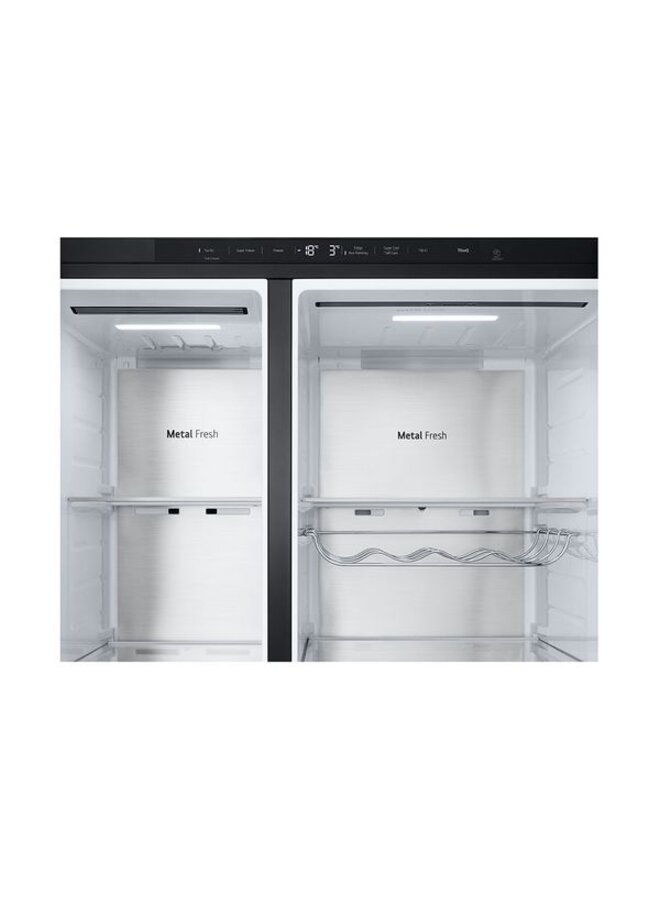 LG GSLE91EVAB | Amerikaanse koelkast | Zwart | Label B