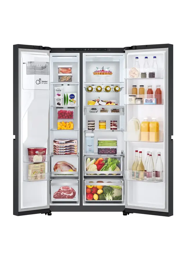 LG GSLE91EVAB | Amerikaanse koelkast | Zwart | Label B