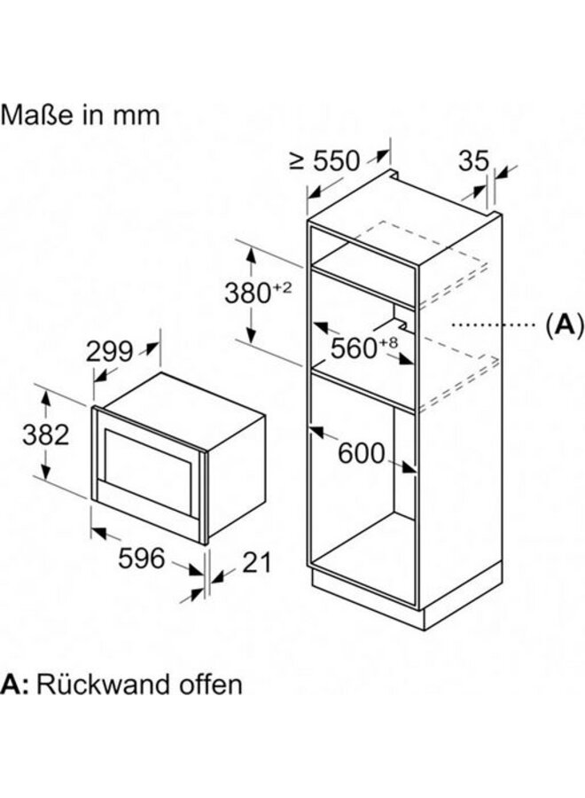 NEFF NR4GR31N1 | Inbouw magentron | Nis 39 | Zwart