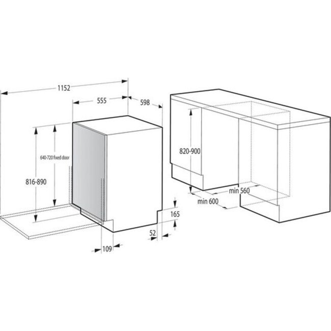 Gorenje GV663C60 | Inbouw vaatwasser | label C