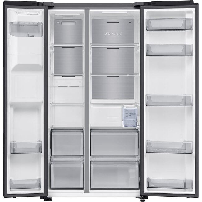 Samsung RS70F65QEF | Amerikaanse koelkast | Zwartstaal