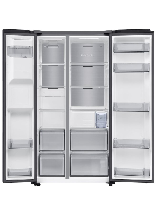 Samsung RS70F65QEF | Amerikaanse koelkast | Zwartstaal