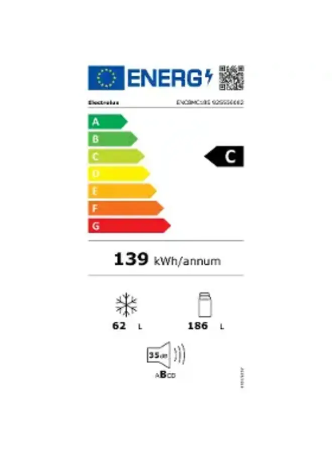 Electrolux ENC8MC18S | Inbouw koelvriescombinatie | 178 cm