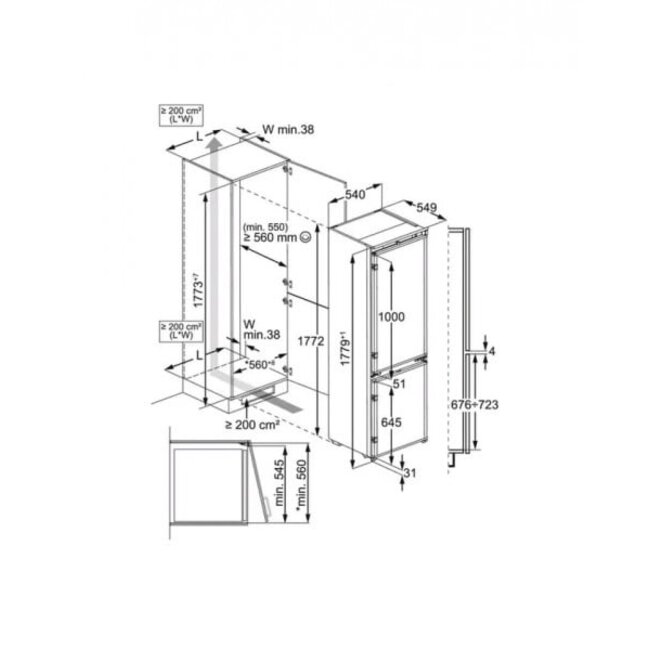 Electrolux ( AEG ) Electrolux ENT6ME18SX | Inbouw koelkast | 178 cm