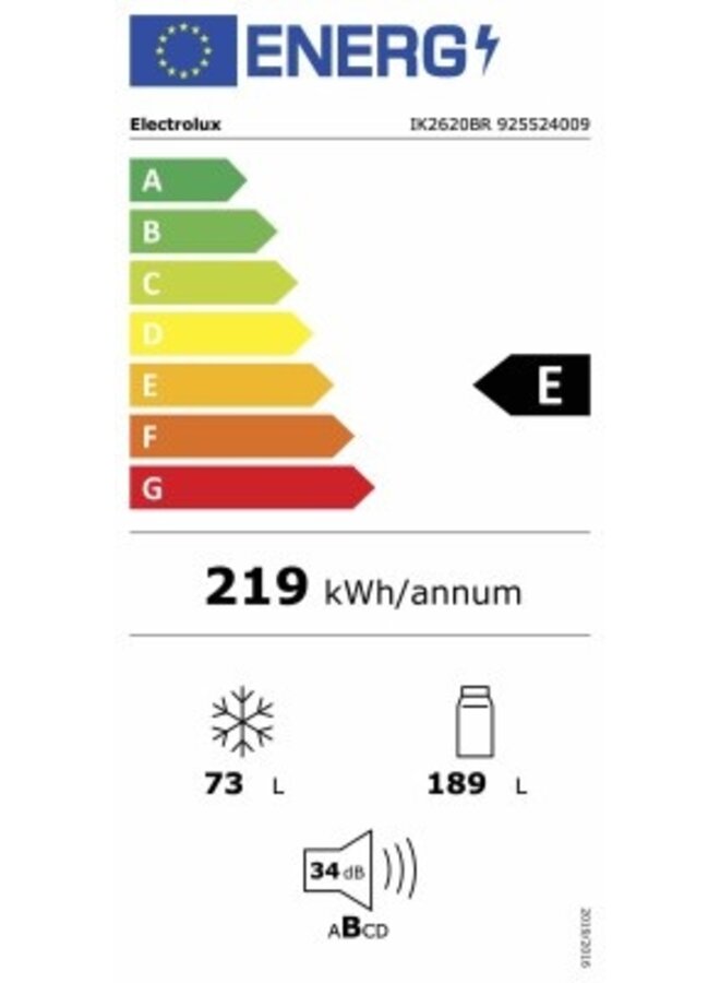Electrolux IK2620BR | Inbouw koelvriescombinatie | 178 cm