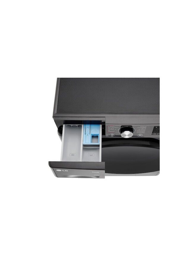 LG W4WR70X6YB | Wasdroogcombinatie | 10/6 kg | Zwart