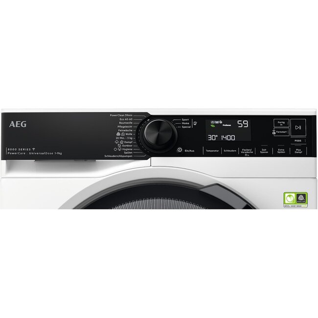 AEG LR8E75495 | Wasmachine | 9 kg | PowerCare
