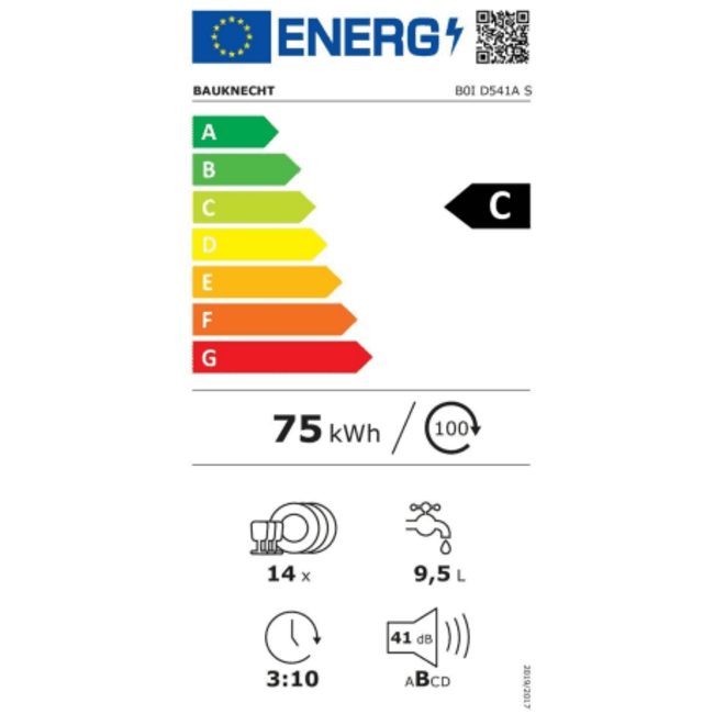 Bauknecht B0I D541A S | Inbouw vaatwasser | 60 cm | ActiveDry
