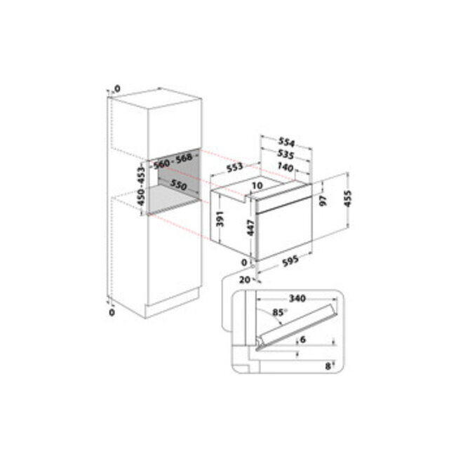 Whirlpool WMW57DHME | Inbouw Combimagnetron | Beige