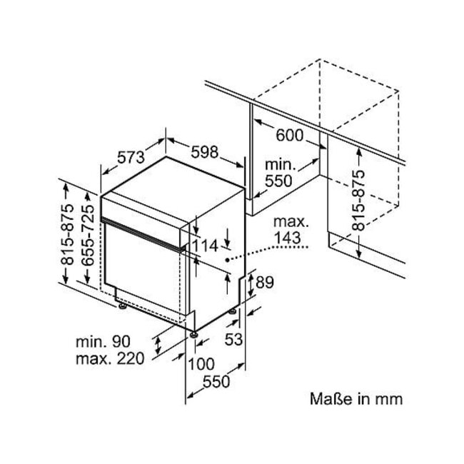 Bosch SMI4EVS08E | Half geintegreerde vaatwasser | Efficient Dry