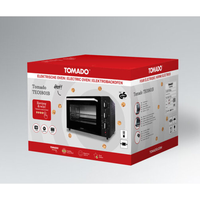 Tomado TEO1801B | Vrijstaande oven | 18 liter