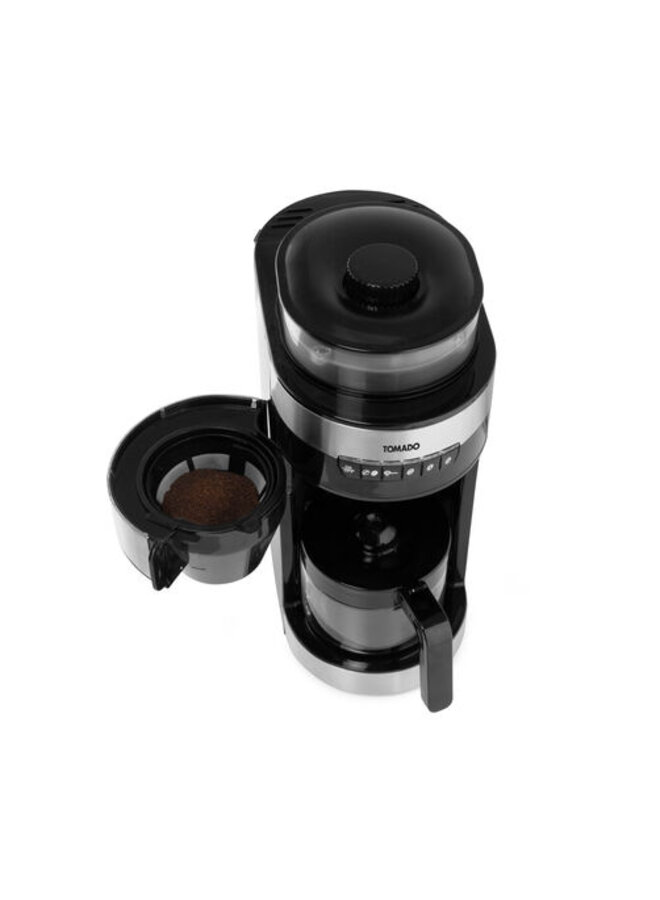 Tomado TGB0801S - Grind & Brew koffiezetapparaat met bonen