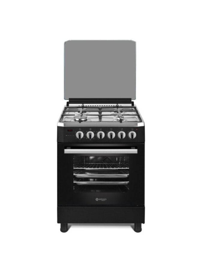 WO-E609R (BX) | Gasfornuis | Zwart | 60 cm