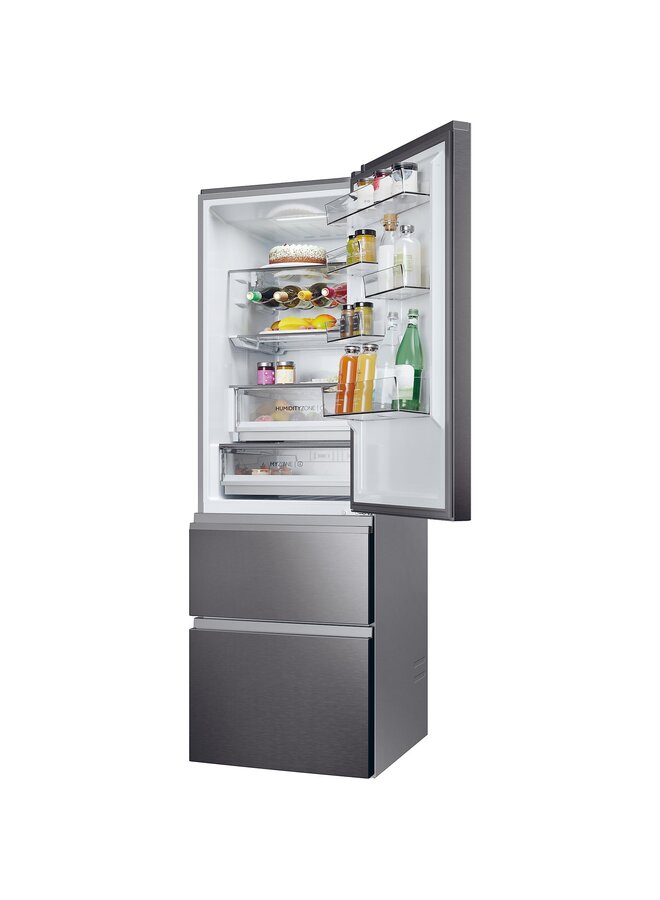 Haier HTW5618CNMP | Koelvriescombinatie | RVS