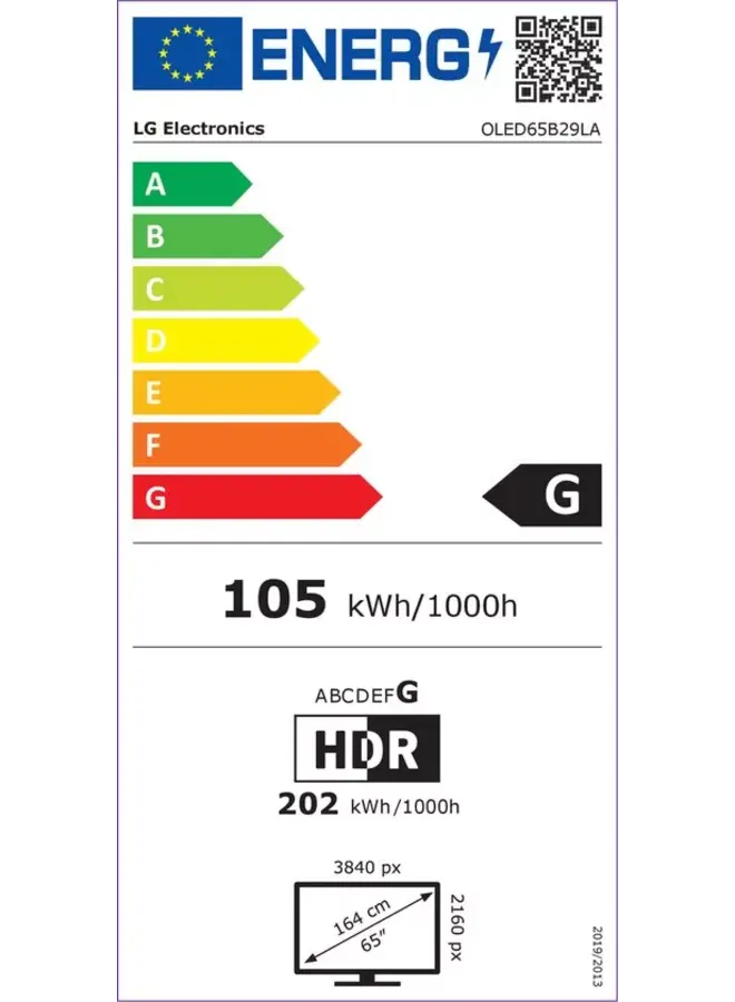 LG OLED65B29LA | Oled 4K TV | 65 inch | Smart | ThinQ