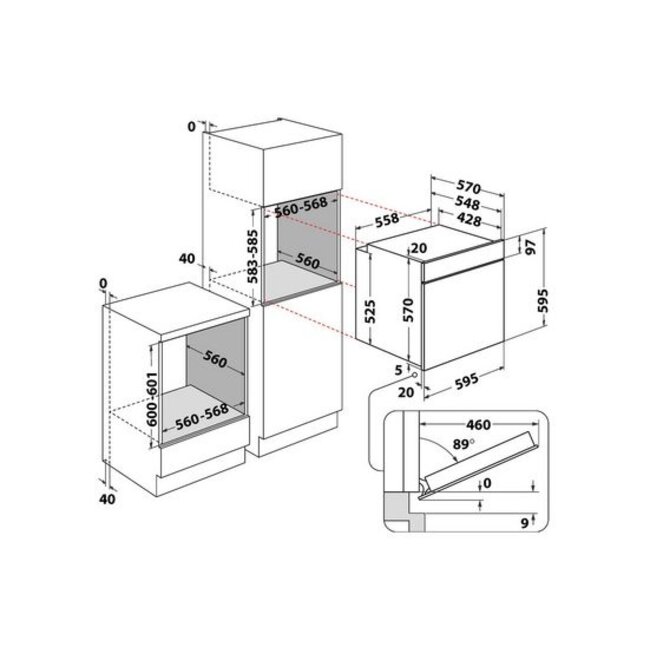 Privileg ( Bauknecht ) PBA285PU1K | Inbouw oven | Pyrolyse