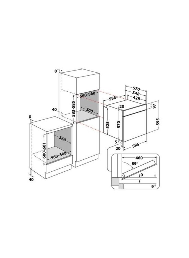 Privileg ( Bauknecht ) PBA285PU1K | Inbouw oven | Pyrolyse