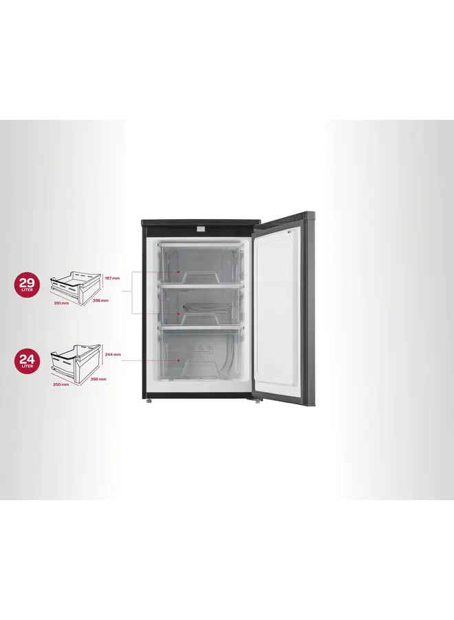 Inventum VR550B | Tafelmodel vrieskast | Zwart