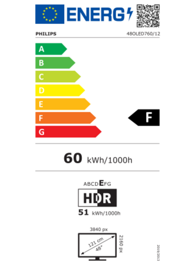 Philips 48OLED760 4k OLED Ambilight TV 48 inch