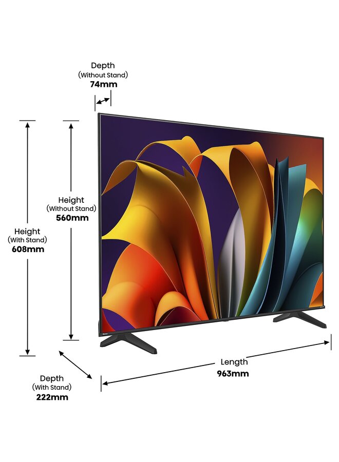 Hisense 43A6N | 4 K Smart TV 43 inch