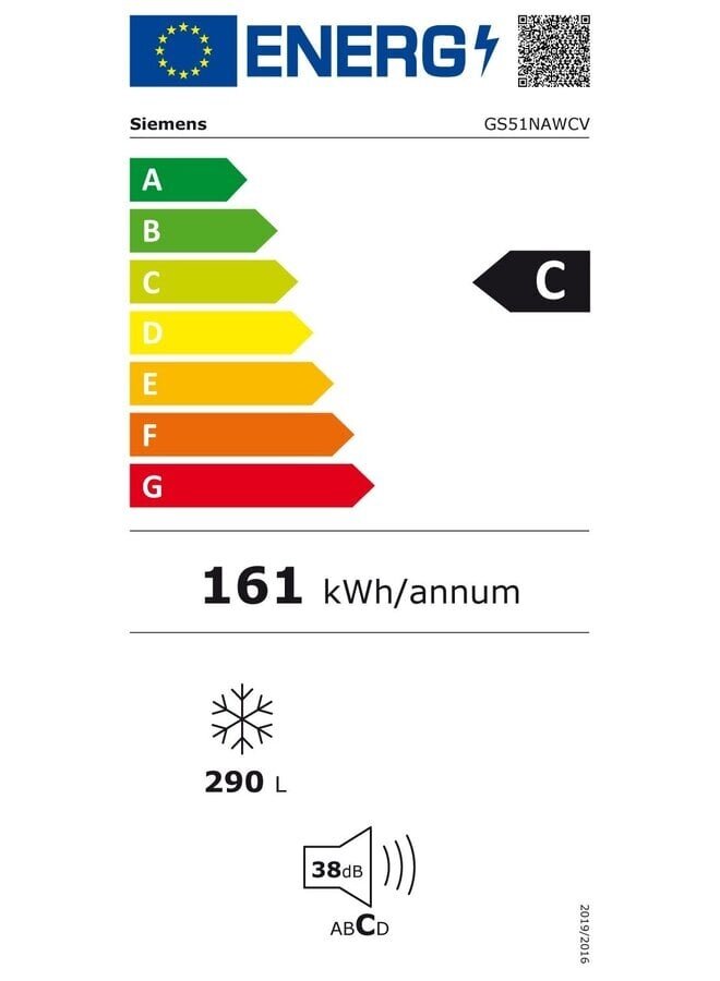 Copy of Siemens GS51NAWCV | Vrieskast | Nofrost