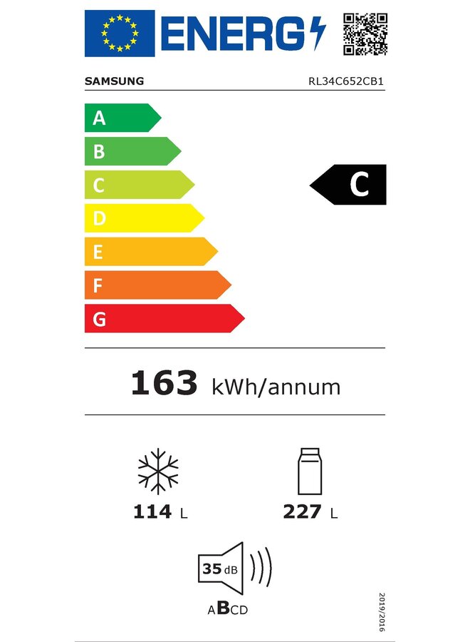 Samsung RL34C652CB1 | Koelvriescombinatie | Water dispenser